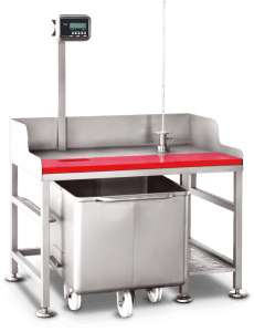food processing machinery set up tables