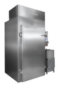 industrial cooking chamber for baking, boiling and drying meat