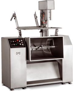 a mixing machine capable to mix all types of meat products, equipped with a 400 lit capacity bowl