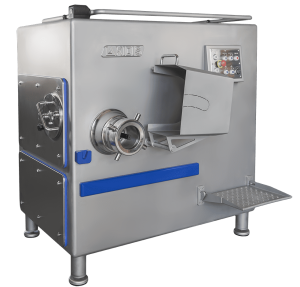 automatic commercial grinder for processing fresh and frozen meat