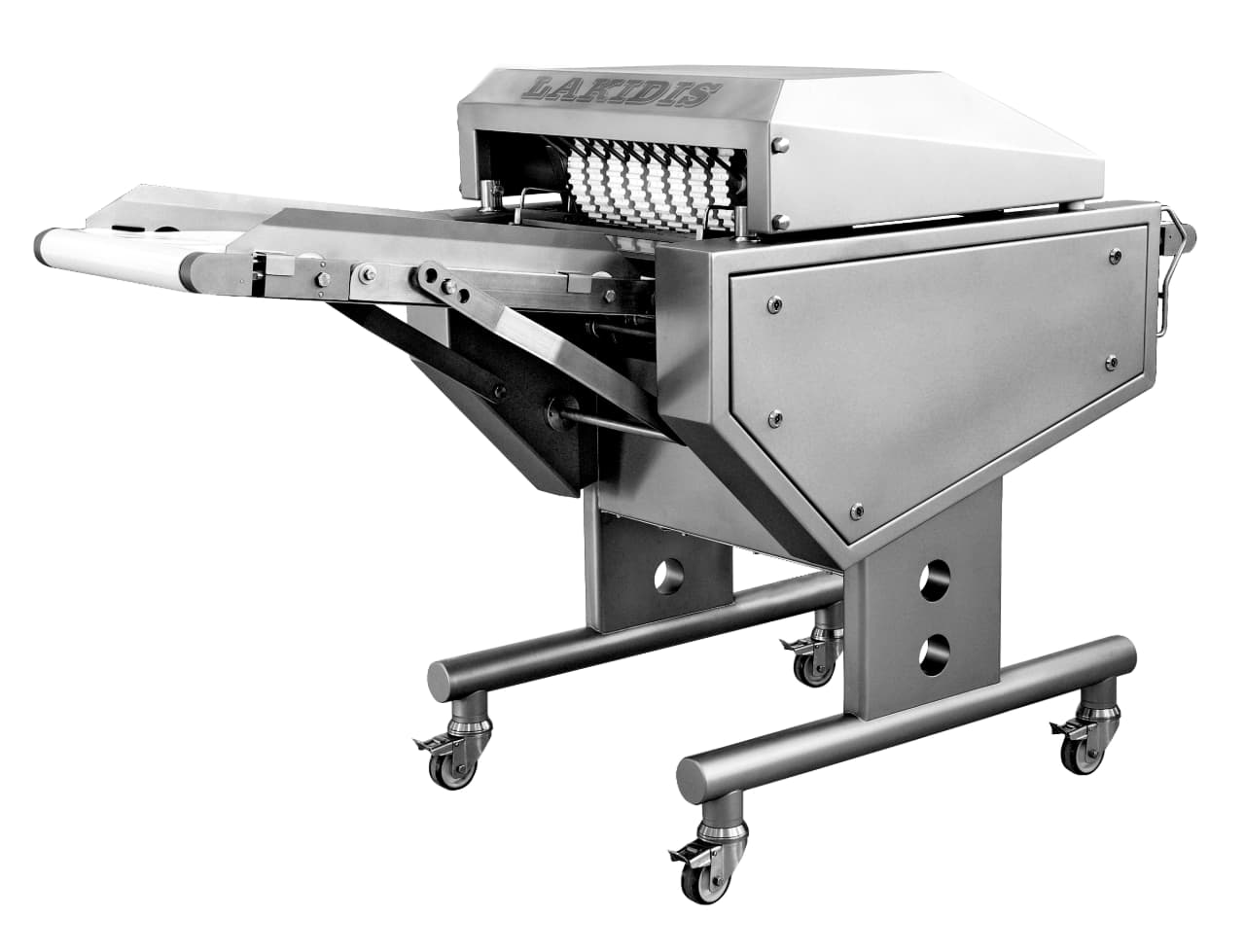 industrial machine to remove skin from meat