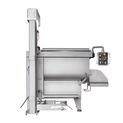 machine equipped with 2 speeds for mixing meat products