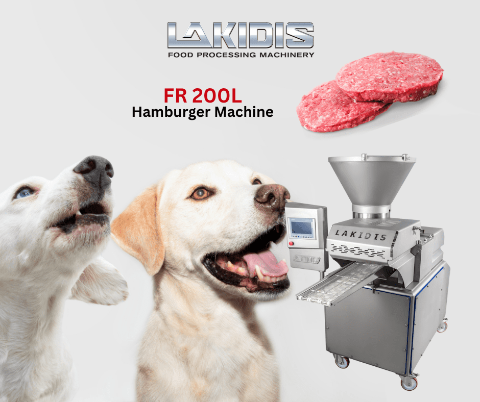 FR200L Lakdis Hamburger Machine can produce burgers for dogs too